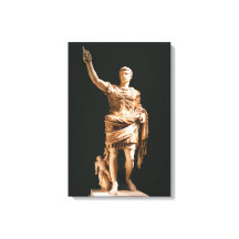 Statue Augustus Caesar Canvas Print