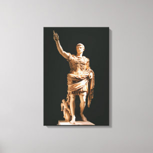Statue Augustus Caesar des Leinwand-Druckes Leinwanddruck
