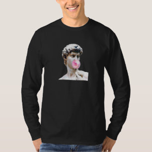 Statue Bubble Gum Kaugummi Spaß T-Shirt