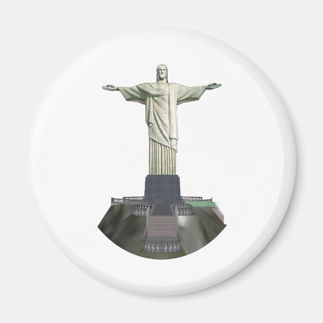 Statue: Christus der Erlöser: 3D-Modell: Magnet (Vorne)