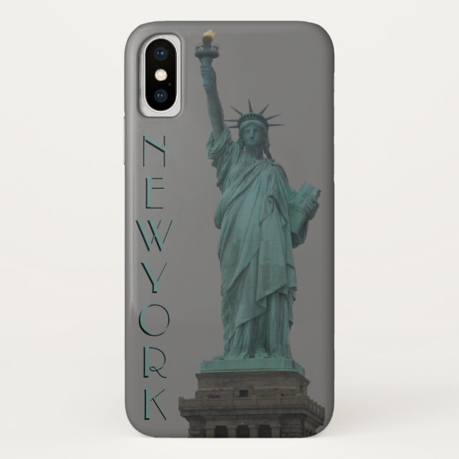 Statue coque iphone de New York de souvenir Libert (Dos)