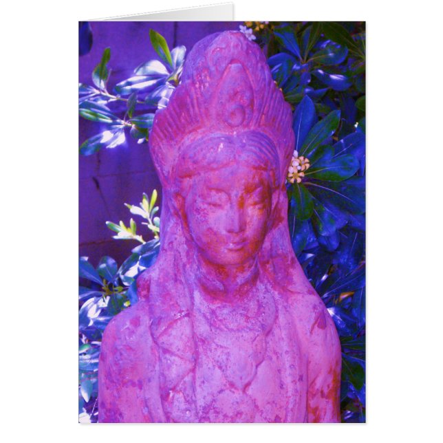 Statue de Blue Quan Yin modifiée (Devant)