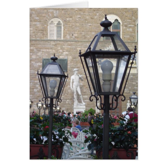 Statue de David carte vierge de Florence, Italie (Devant)