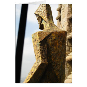 Statue de Jésus Gold Gaudi