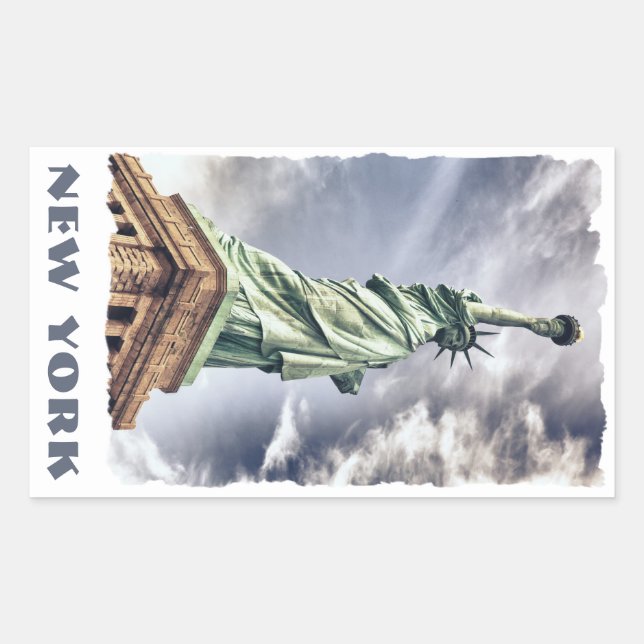 Statue de la Liberté autocollants de texte personn (Devant)