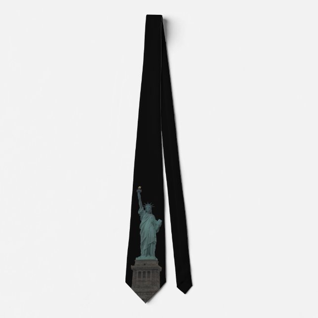 Statue de la Liberté Cravate NY City Souvenir Neck (Devant)