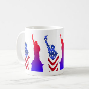 Statue de la Liberté Mug de café blanc