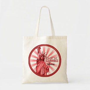 Statue de la Liberté Sac fourre-tout Red USA