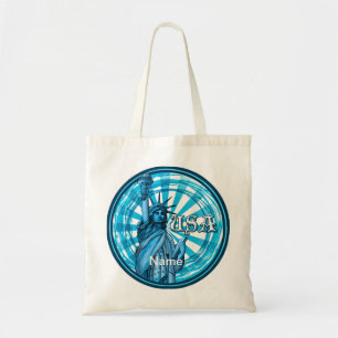 Statue De Liberty Sac fourre-tout Bleu USA