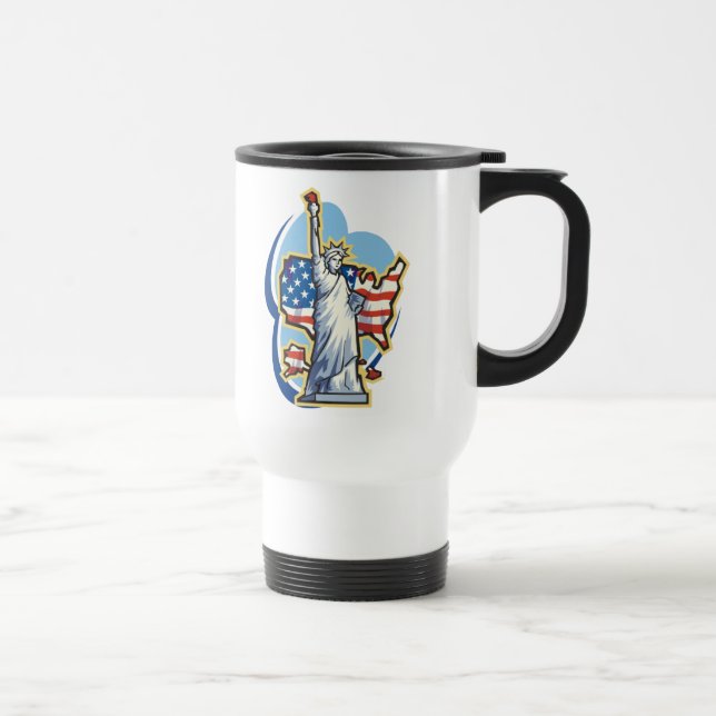 Statue De Liberty Travel Mug (Droite)