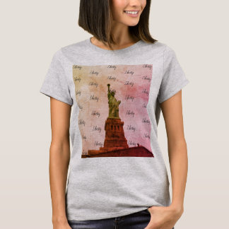 Statue de T-shirt de burn-out de liberté