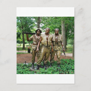 Statue der drei Truppen   Vietnam Soldiers Postkarte