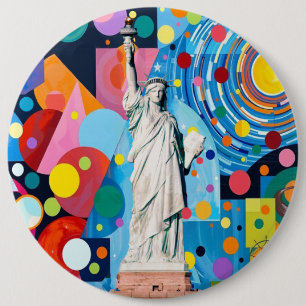 Statue der Freiheit Button