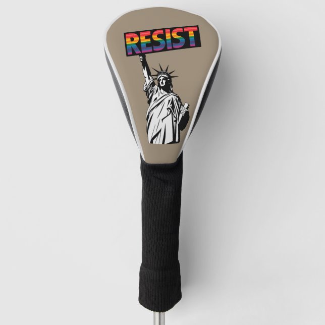Statue der Freiheit Feministengeschenk Golf Headcover (Vorderseite)
