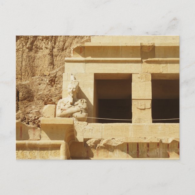 Statue der Königin Hatshepsut, Tempel von Hatsheps Postkarte (Vorderseite)