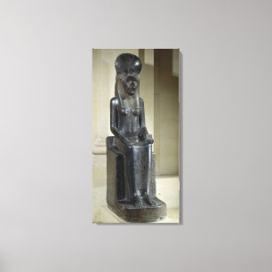 Statue der lionenköpfigen Göttin Sekhmet, aus dem Leinwanddruck