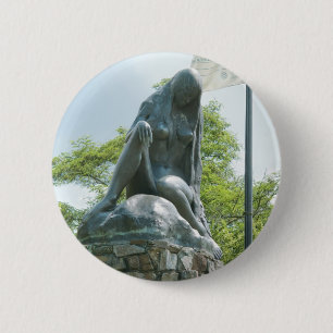 Statue der Lorelei Button
