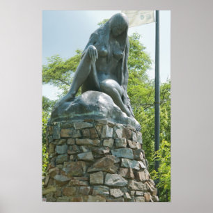 Statue der Lorelei Poster