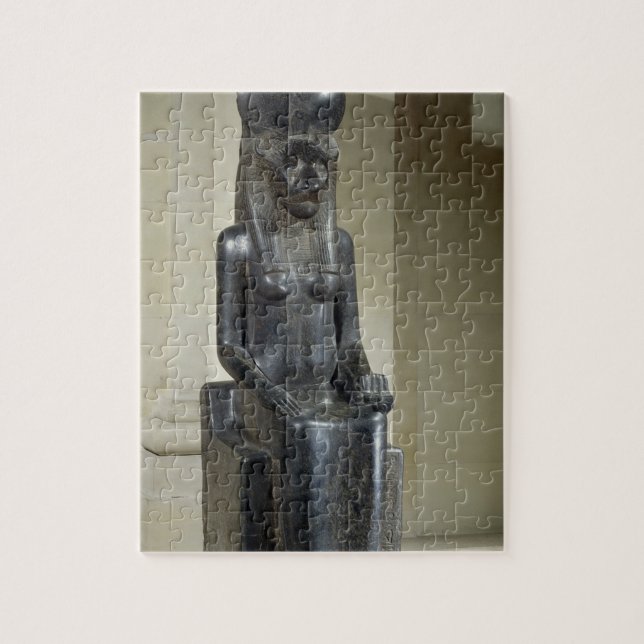 Statue der Löwe-köpfigen Göttin Sekhmet, vom Th (Vertikal)