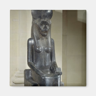 Statue der Löwe-köpfigen Göttin Sekhmet, vom Th Magnet