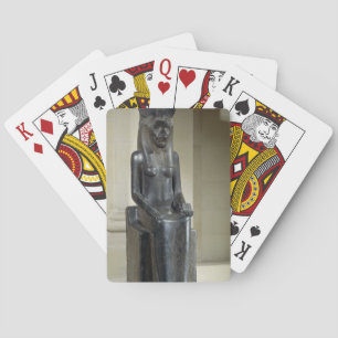 Statue der Löwe-köpfigen Göttin Sekhmet, vom Th Spielkarten