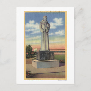 Statue der Padre Garces im Garzenzirkel Postkarte
