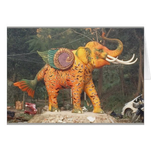 Statue des éléphants d'Imaginaire en Chiang Mai, T