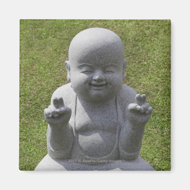Statue des glücklichen Buddha Magnet (Vorne)