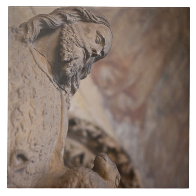 Statue des Heiligen Johannes des Baptisten Fliese (Vorderseite)