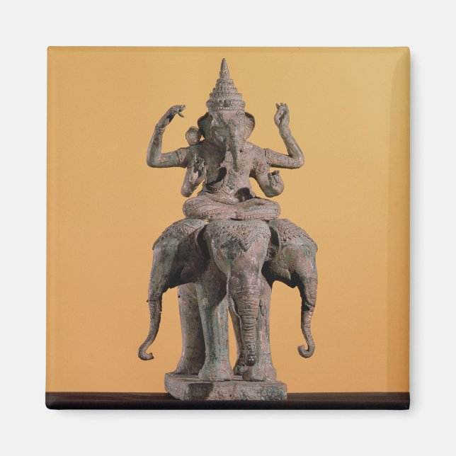 Statue des Hindu-Gottes Ganesh Magnet (Vorne)