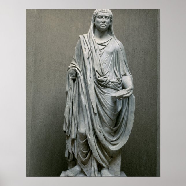 Statue des Kaisers Maxentius (306-312 n.Chr.) als  Poster (Vorne)