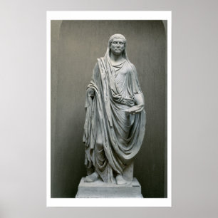 Statue des Kaisers Maxentius (306-312 n.Chr.) als Poster