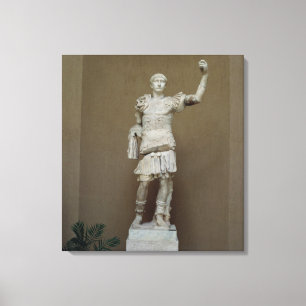 Statue des Kaisers Trajan (ANZEIGE 53-117) Leinwanddruck