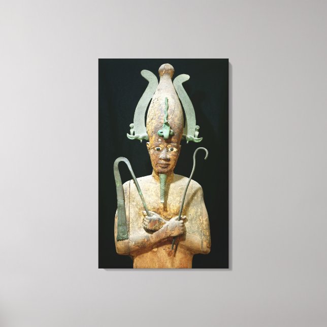 Statue des Kultes Osiris Leinwanddruck (Vorderseite)