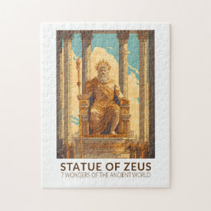 Statue des Zeus Sieben Weltwunder Vintage