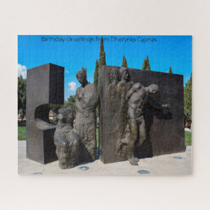 Statue Dherynia Chypre. Jigsaw Puzzle