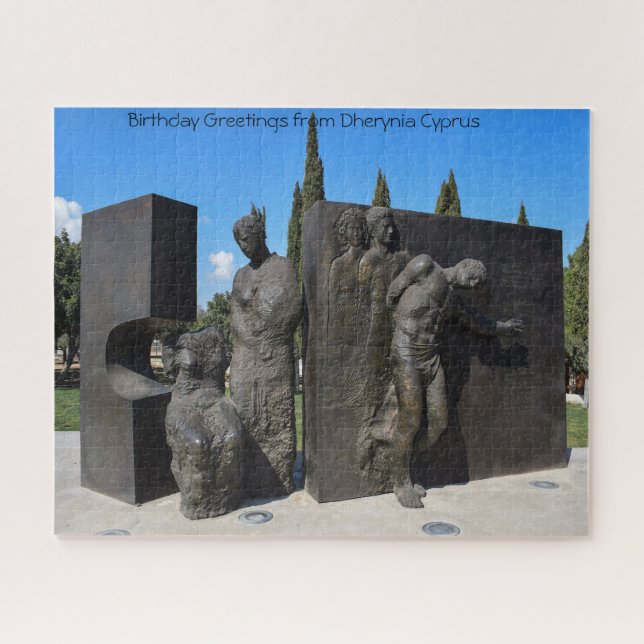 Statue Dherynia Zypern. Puzzle (Horizontal)