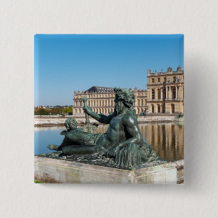 Statue Die Rhone im Garten des Schlosses Versaille Button