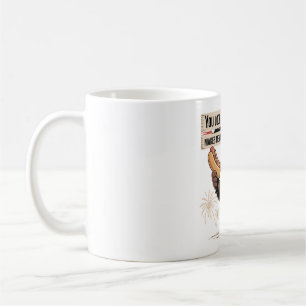 Statue Eagle Hot Dog 4. Juli Funny Art Kaffeetasse