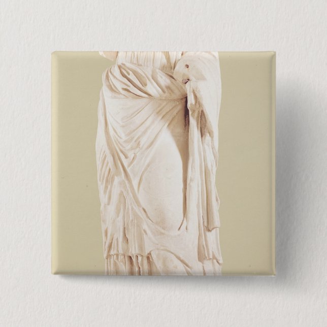 Statue einer Frau Button (Vorderseite)