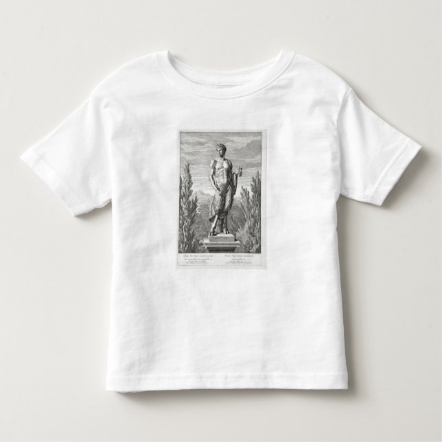 Statue eines Satyr, der eine Weintraube, Versa Kleinkind T-shirt (Vorderseite)