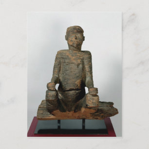 Statue eines Sitzenden, Mbembe, Nigeria Postkarte