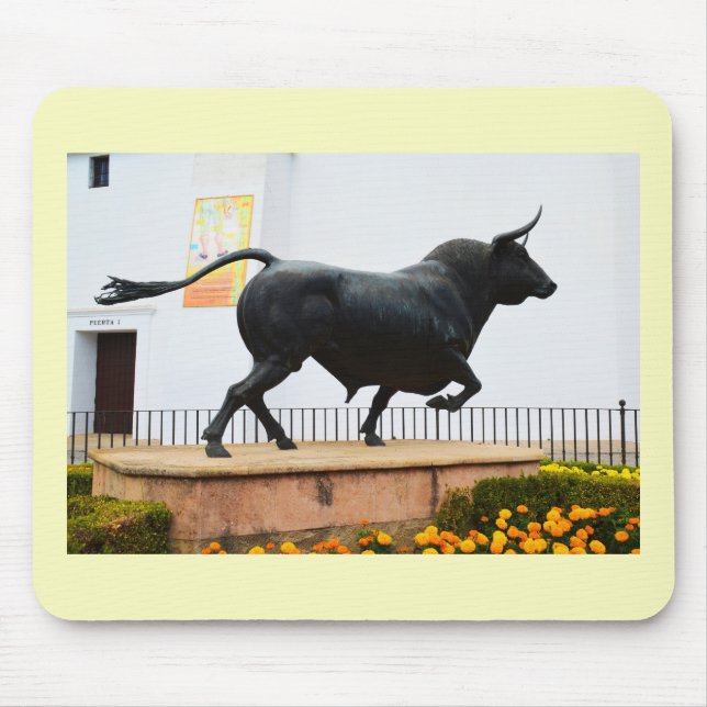 Statue eines Stiers Mousepad (Vorne)