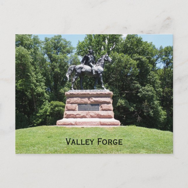 Statue General Anthony Wayne Postkarte (Vorderseite)