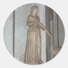 Statue im Vatikanmuseum in Rom, Italien Runder Aufkleber