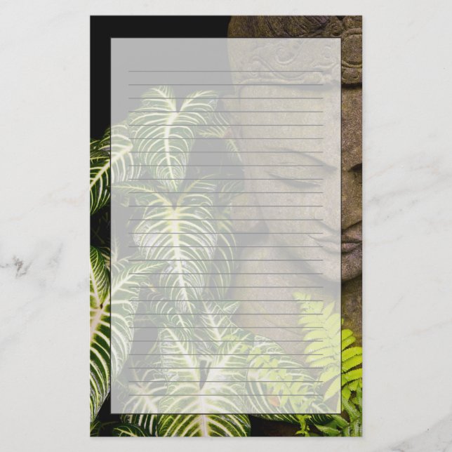 Statue in Garten-Standortinformationen: Chiang MA Briefpapier (Vorderseite)