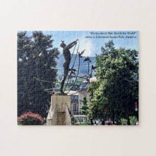 Statue in Sarajevo Park Bosnien