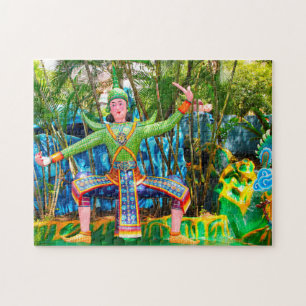 Statue Kunstwerk Singapur. Puzzle