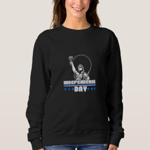 Statue Liberty America Flag 1776 4. Juli Unabhängi Sweatshirt