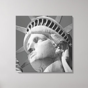 Statue noire et blanche de la Liberté Toile envelo
